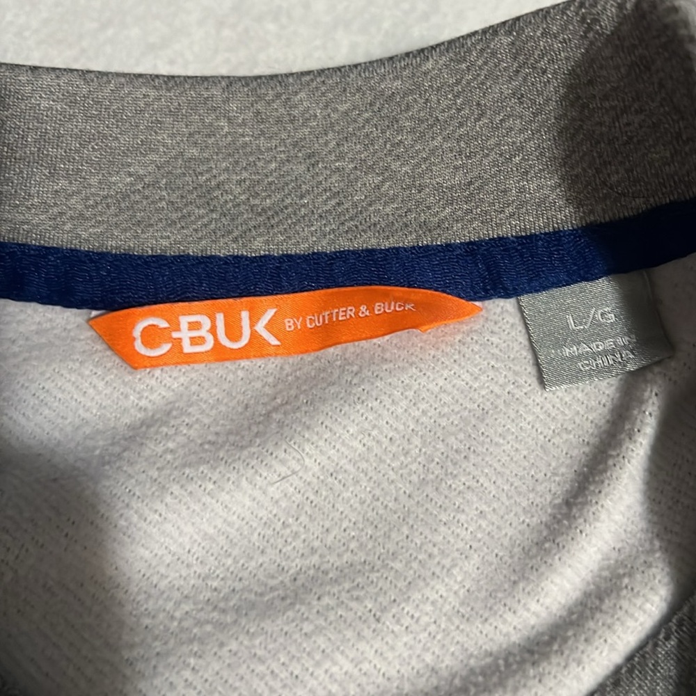 C-Buk Cutter & Buck Sweatshirt Jacket Mens L Blue Full Zip Polyester - Picture 5 of 7